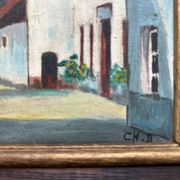 The Farm, Belgian School XXth, oil on canvas, Ch.D
