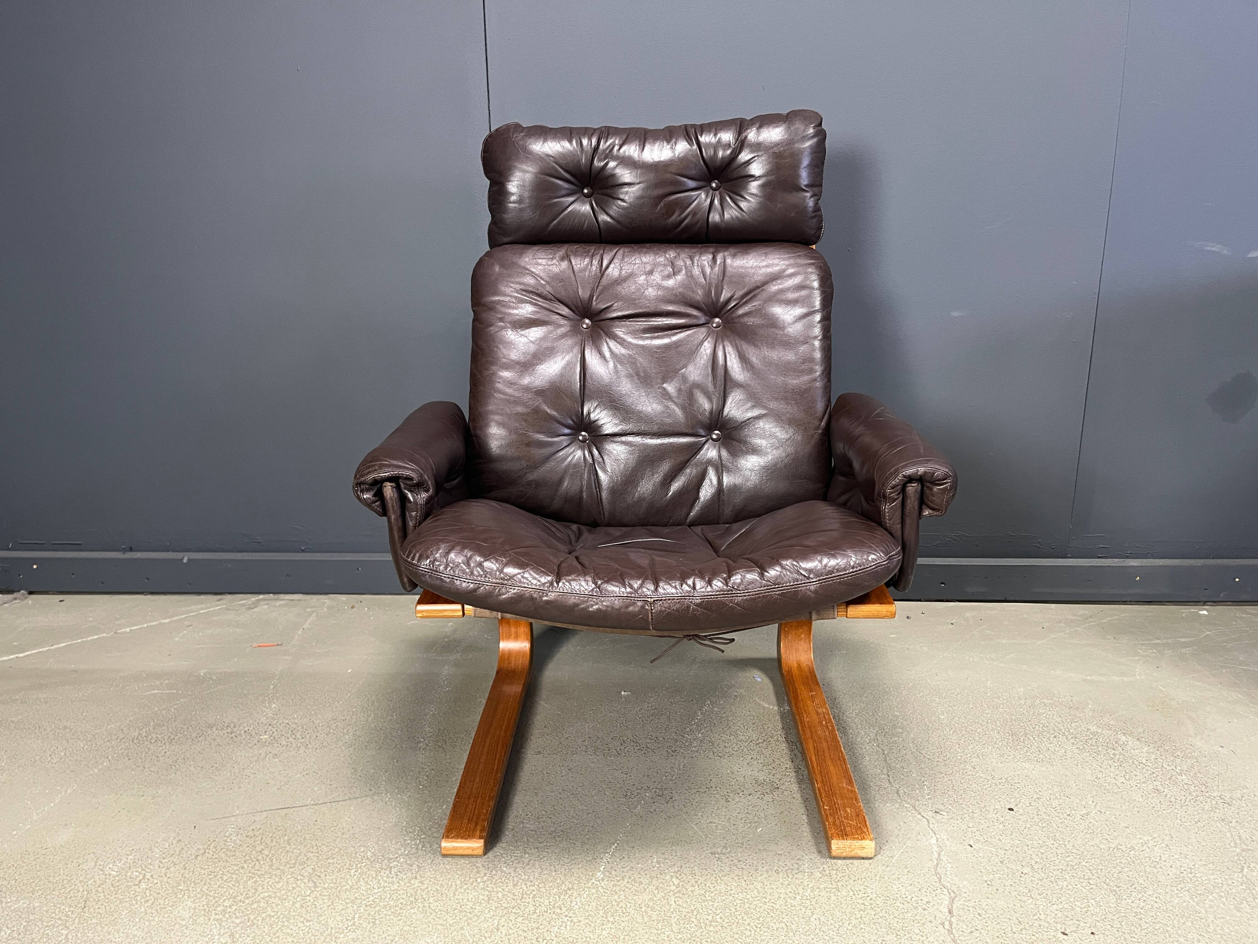 Elsa & Nordahl Solheim Kengu armchair - 1960s