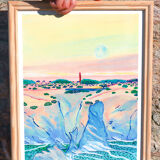 Poster belle-ile-en-mer, port-coton