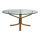 Vintage Hard Glass Falcon Coffee Table by Sigurd Ressell for Vatne Mobler 1990s