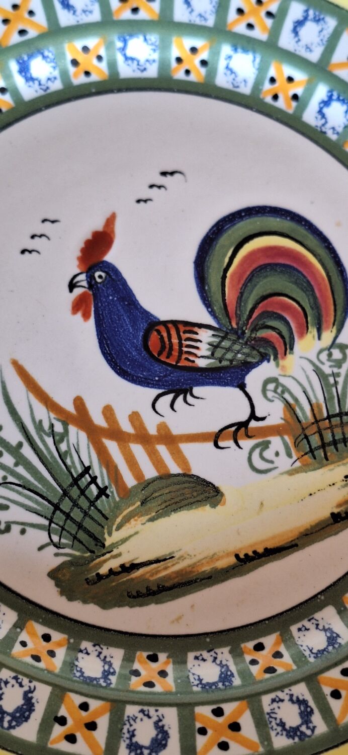 Vintage henriot quimper plate