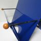 Blue metal magazine holders design 80s