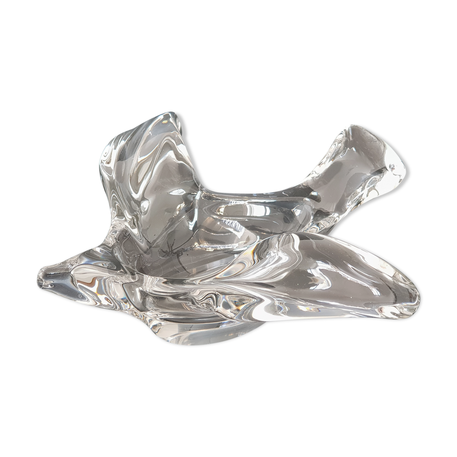 Vintage crystal trinket bowl 1960