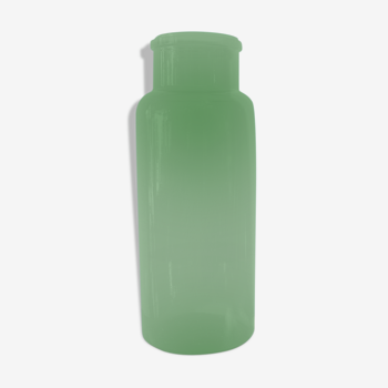 Vase verre vert style dame jeanne