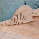 Antique carved wooden shelf