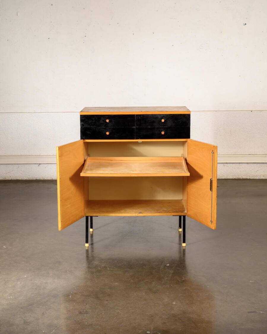 Vintage high sideboard with drawers