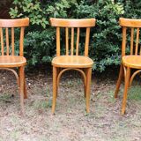 Lot of 6 Mahieu bistro chairs, numbered