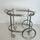 Oval silver-plated brass trolley from Maison Baguès.