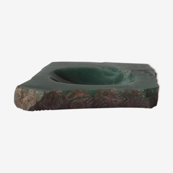Green marble onyx ashtray