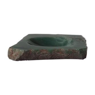 Green marble onyx ashtray