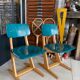 Chaise enfant Casala vintage bleu/vert