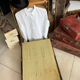 Vintage 50s cabin trunk with wooden hangers