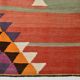 5x11 Kilim Long Wide Faded Samon Kilim Rug, Rare Style Anatolian Flatweave