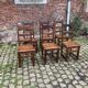 Set of 6 oak chairs