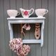 Revamped antique wall shelf