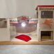 Majolu mobiloil wooden garage with elevator and lighting