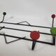 Coat rack balls vintage colors 50-60