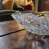 Large Cut Glass Bowl/Salad Bowl - Star Pattern