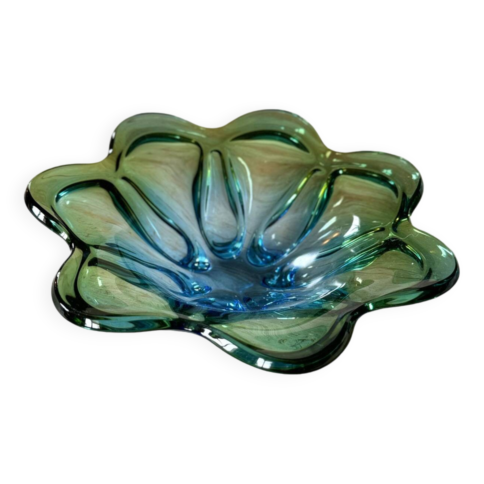 Murano glass sommerso cup