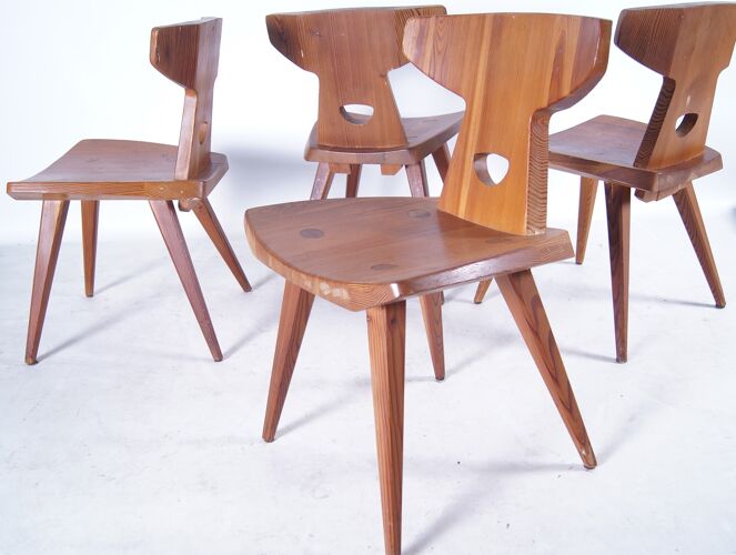 Chaises de salle à manger jacob kielland-brandt des années 1960 pour i. christiansen ensemble de 4