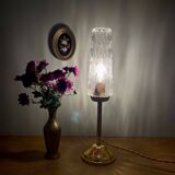 Vintage glass globe table lamp