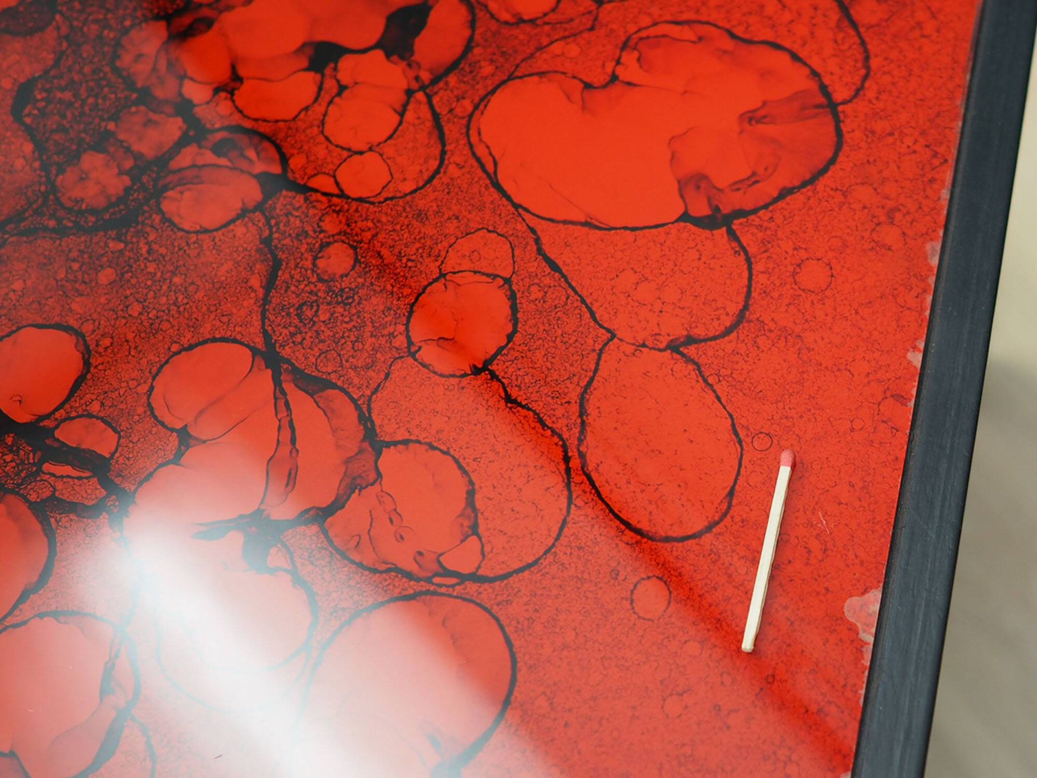Glass coffee table, Danish design, 1970s, designer: Jean Rene