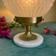 Art Deco lamp from the 1930s with a floral globe.