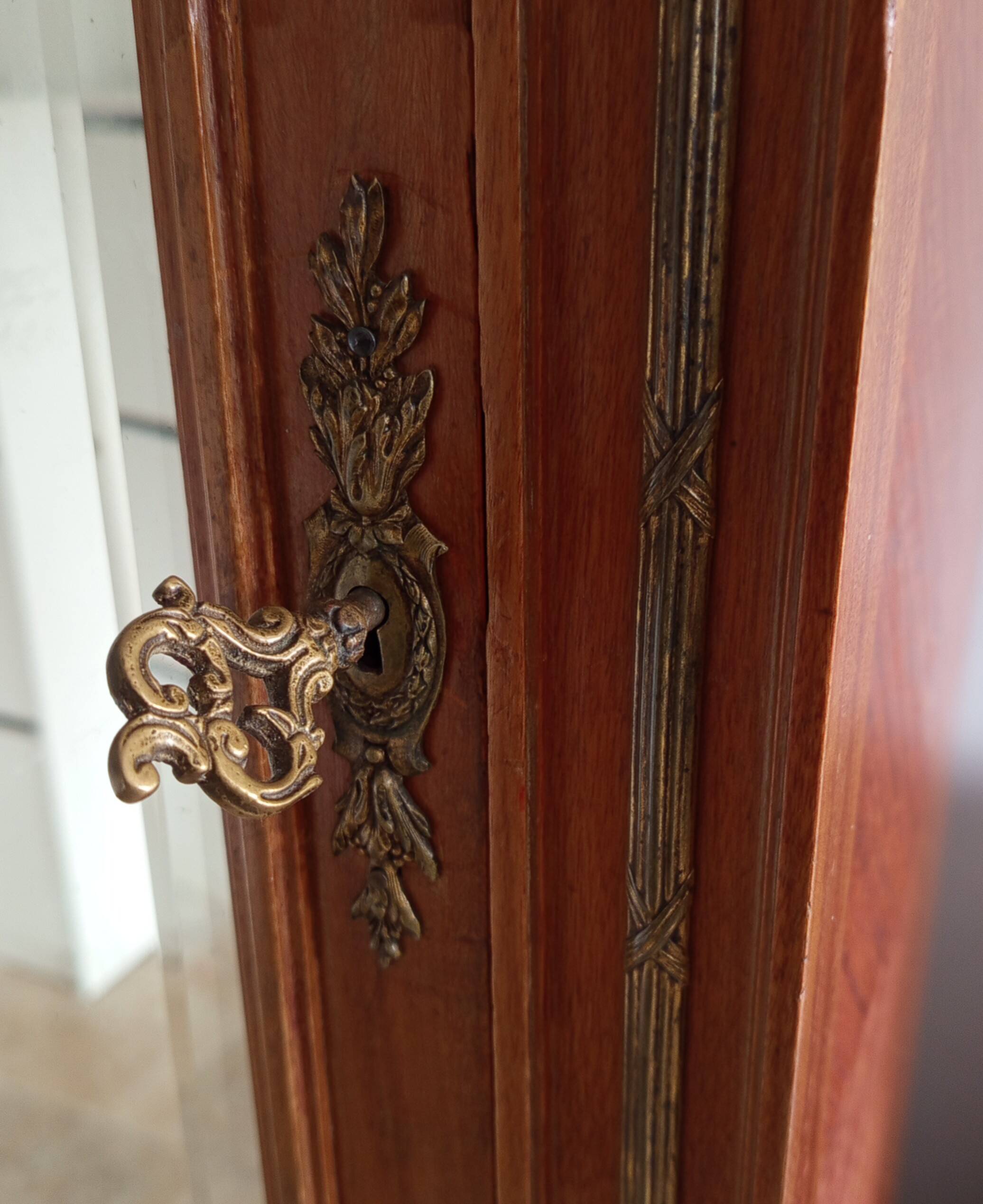 Art Nouveau Art Deco beech cabinet