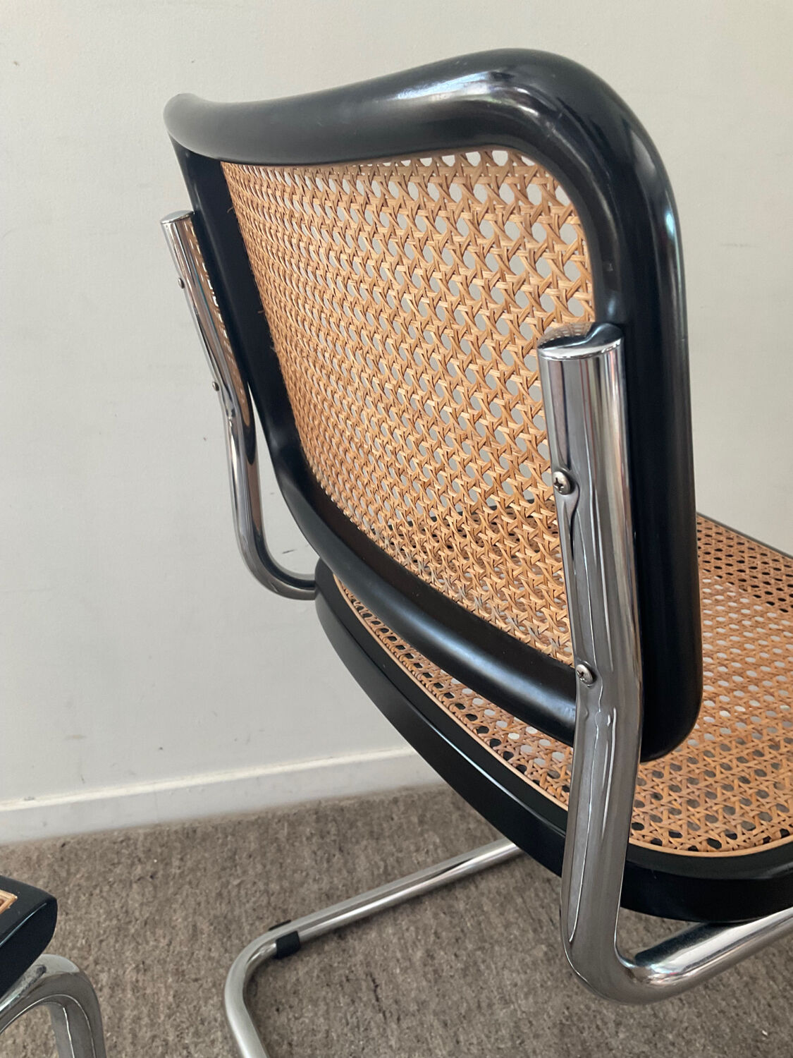 Series of 2 chairs Marcel Breuer Cesca B32