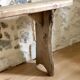 Banc de ferme ancien en bois, rénové