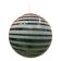 Contemporary Green and White Swiriling Sphere Pendant in Glass
