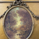 Louis XVI style trumeau mirror