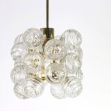 1 of 3 Small Spectacular Sputnik Suspension with Snowballs Doria, Germany, 1970s