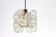 1 of 3 Small Spectacular Sputnik Suspension with Snowballs Doria, Germany, 1970s