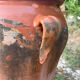 Large ancient jar in glazed terracotta – H. 56 cm