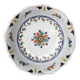 Shallow flat dish in Nevers faience from the 18th century.