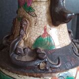 Pair of ceramic vases from China - cartridge at the base - antique work
