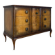 Commode italienne en placage et bois massif de noyer, années 1940-1950