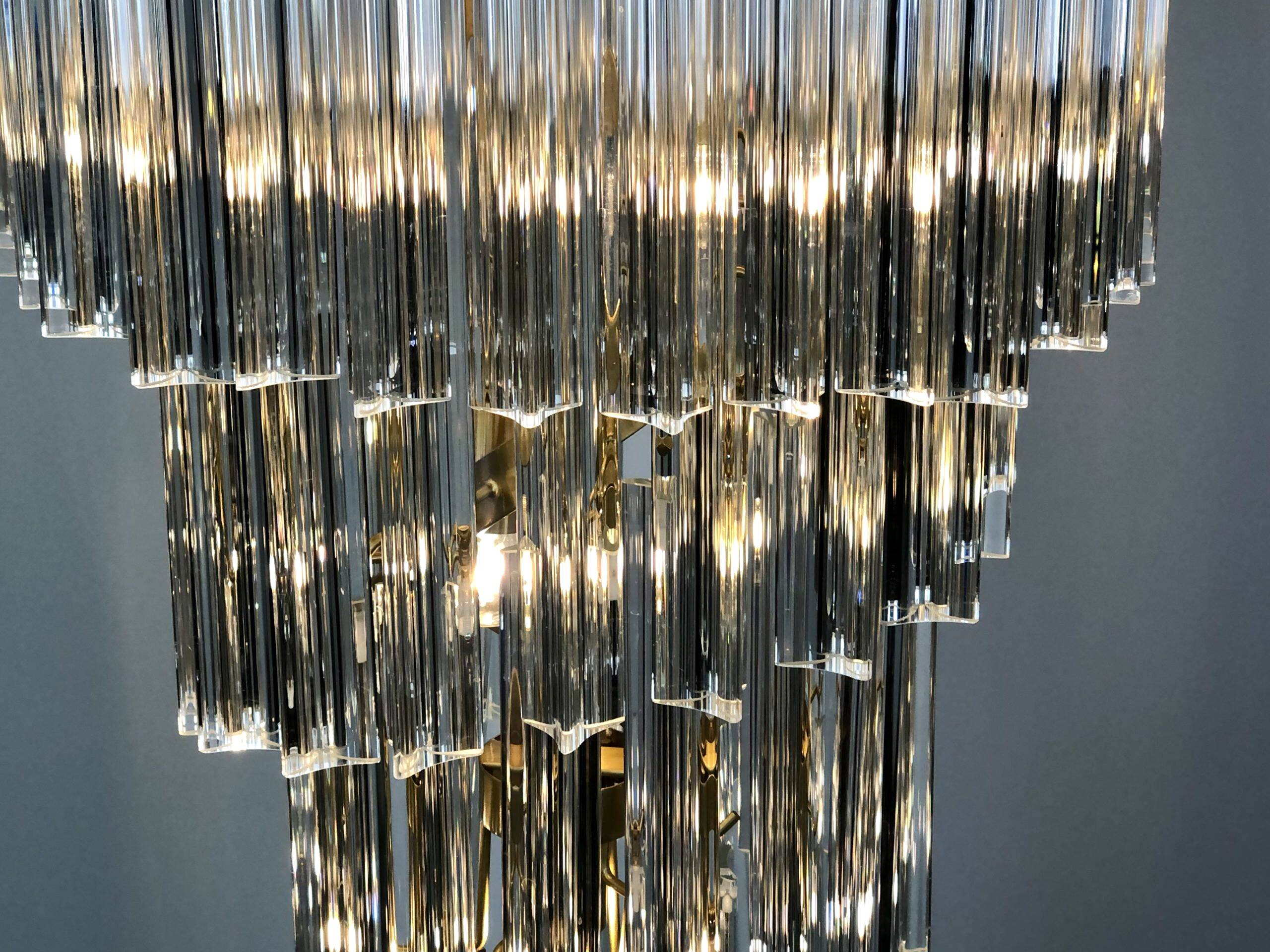 Murano glass chandelier 1980s