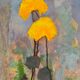 Tableau"les cyprès" de wendy highbee