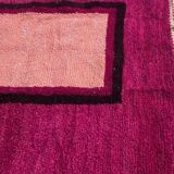 Handmade Moroccan Boujaad rug in pink, 150/250cm.