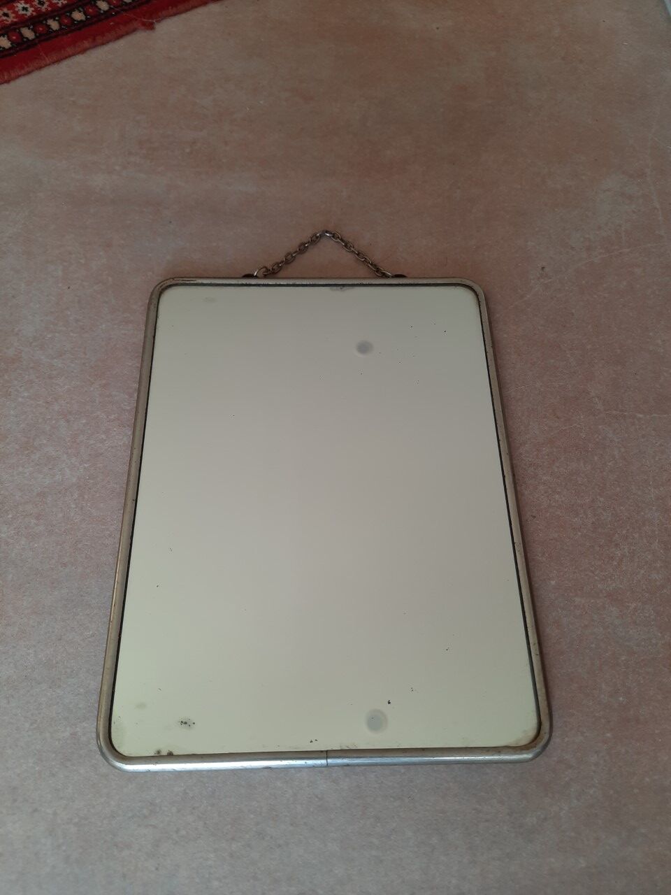 Antique barber mirror, 24x15 cm