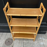 Vintage rattan shelf