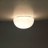 Vintage 60s ceiling light in milky white opaline