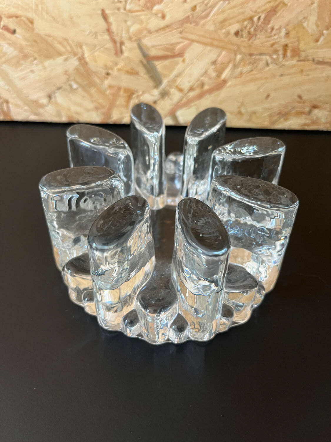 Plate warmer 1 candle thick glass