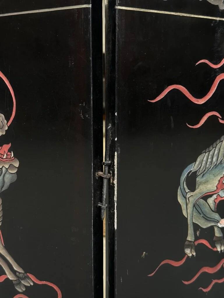 Coromandel lacquered Chinese screen with 6 panels