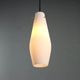 Vintage metal and opaline glass lamps, Italian design, 1960s.