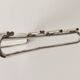 Silver metal modernist table mat