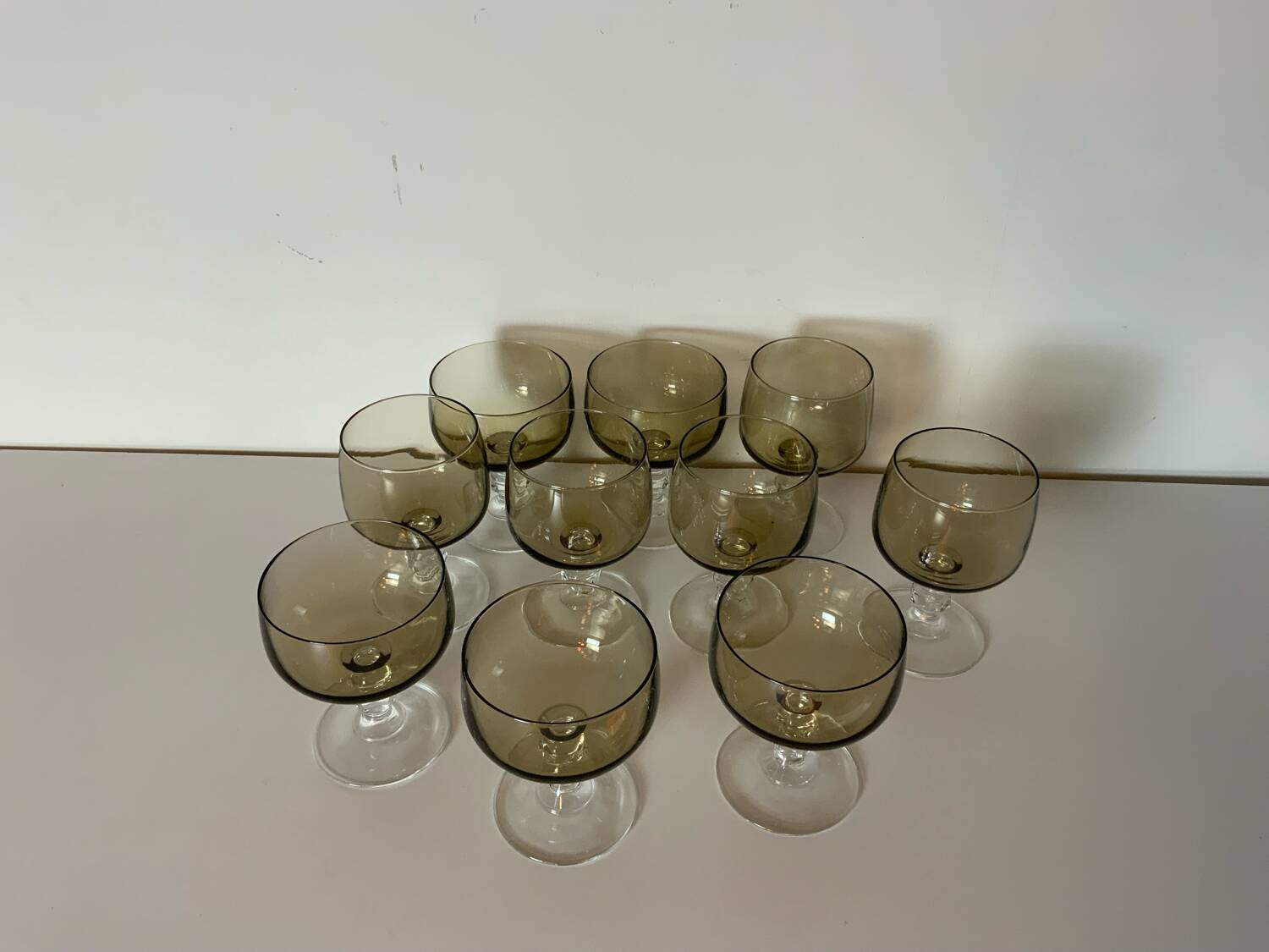Verres à pied vintage 70´