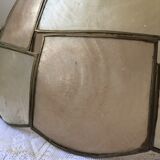 Mother-of-pearl and brass suspension with its collar